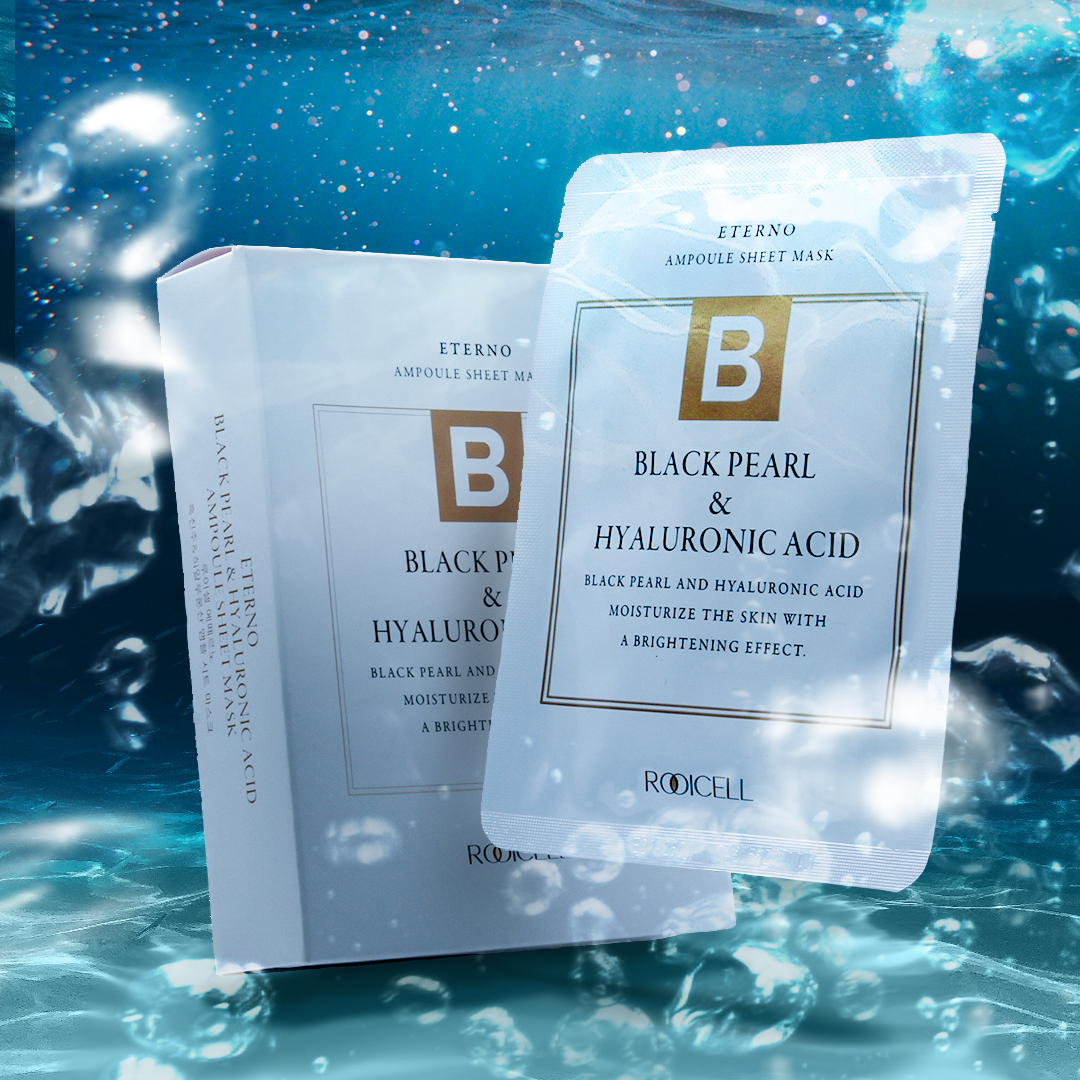 <strong>Eterno Black Pearl Hyaluronic Acid Sheet Mask</strong> Studio Photoshoot and Editing.