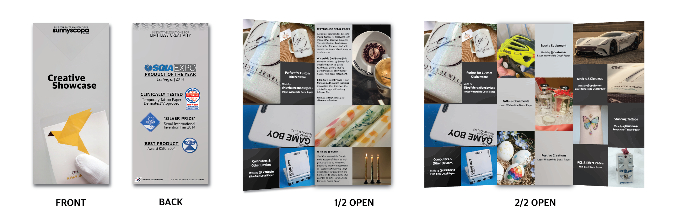 <strong>Creative Showcase Leaflet</strong> Print Design & Customer Service.