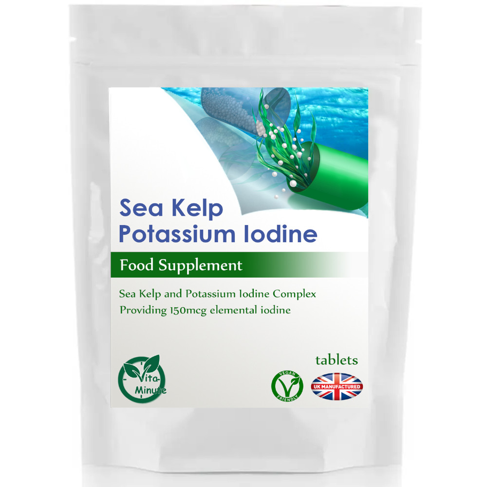 <strong>Sea Kelp Potassium Iodine Label</strong> Print Design & Illustration.